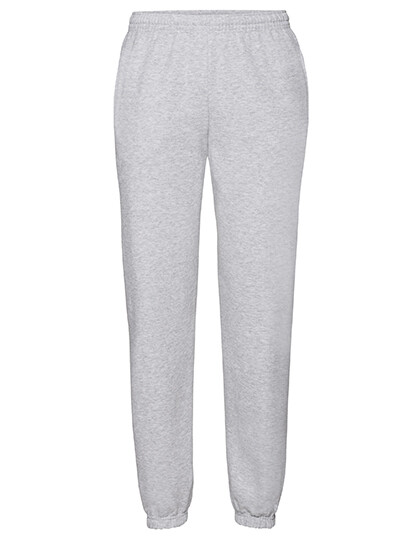 Classic Elasticated Cuff Jog Pants (Heather Grey - XL)