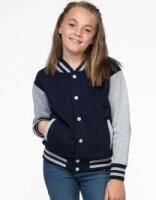 Kids´ Varsity Jacket (Fire Red/White - 3/4 (XS))