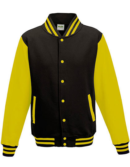 Women´s Varsity Jacket (Jet Black/Sun Yellow - S)