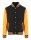 Varsity Jacket  Jet Black/Orange Crush L