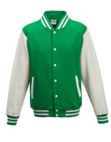 Varsity Jacket  Kelly Green/White M