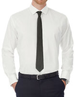 Men&acute;s Poplin Shirt Black Tie Long Sleeve