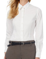 Women&acute;s Poplin Shirt Black Tie Long Sleeve