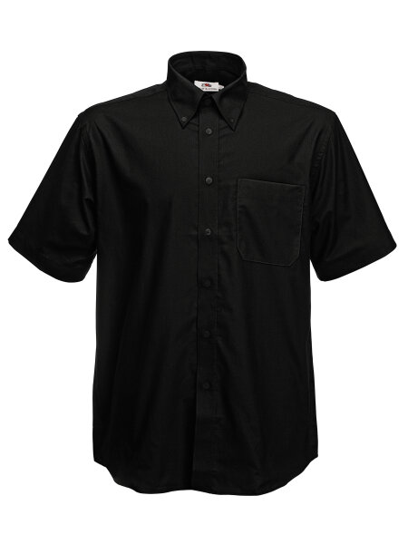 Short Sleeve Oxford Shirt schwarz (36) XXXL