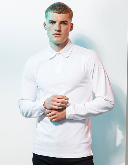 Men´s Long Sleeved Stretch Polo