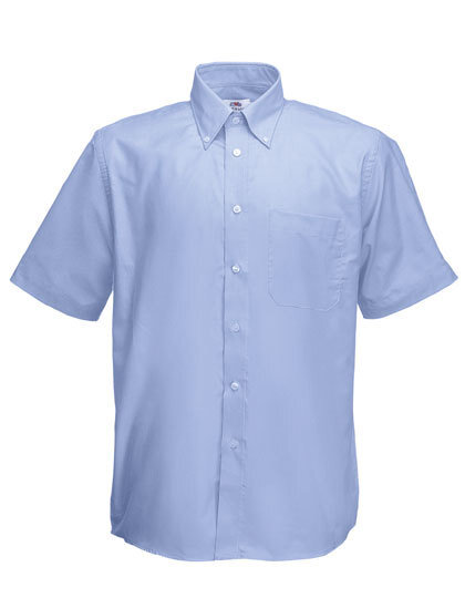 Men´s Short Sleeve Oxford Shirt (Oxford Blue - M)