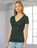 Women&acute;s Triblend Deep V-Neck T-Shirt