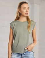 Women&acute;s Flowy Muscle Tee With Rolled Cuff