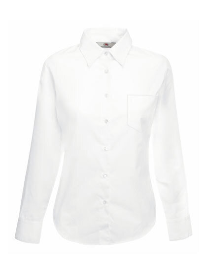 Ladies´ Long Sleeve Poplin Shirt (White - M)