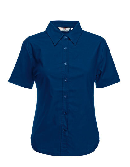 Ladies´ Short Sleeve Oxford Shirt (Navy - XS)