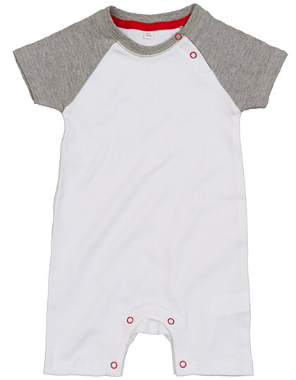 White/Heather Grey Melange/Red