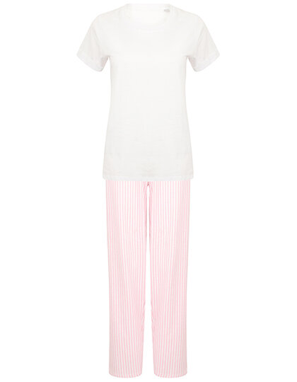 White/Pink/White Stripe